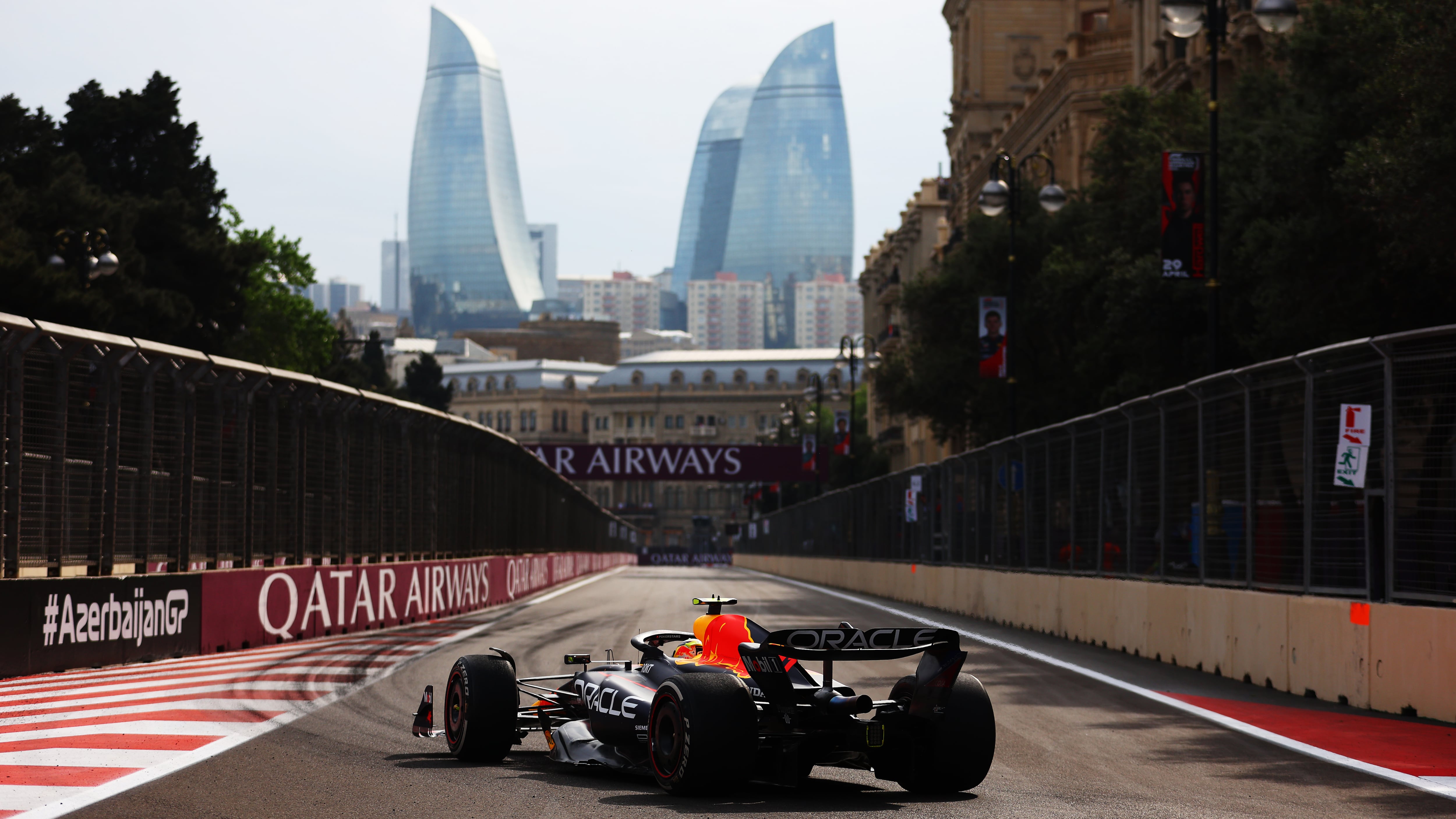 Sergio Pérez durante el GP de Azerbaiyán 2023 en Bakú