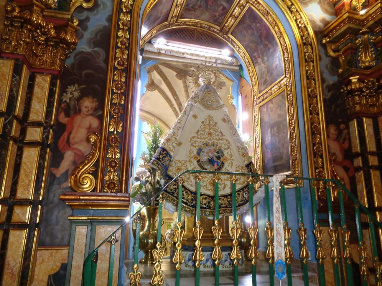 Parte interior del camarín del Santuario