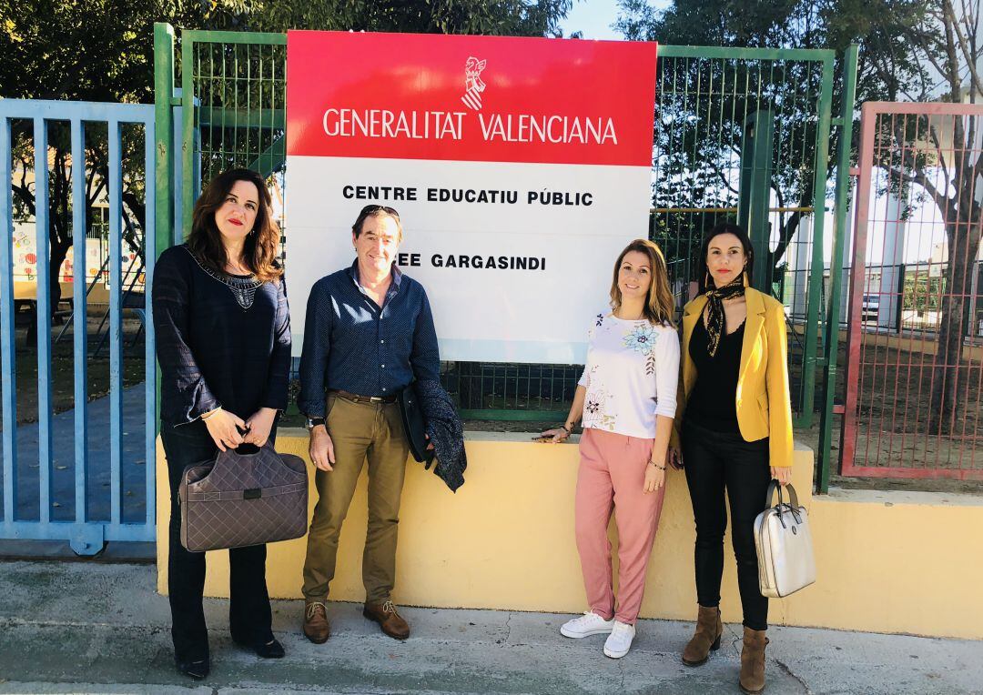 Visita de responsables de la Conselleria al CEE Gargasindi. Imagen de archivo.