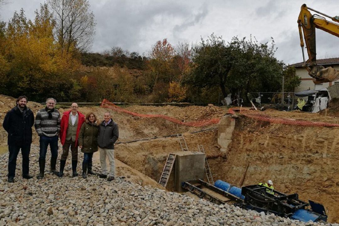 El diputado de Medio Ambiente, Josean Galera, en la visita a las obras de Villanañe