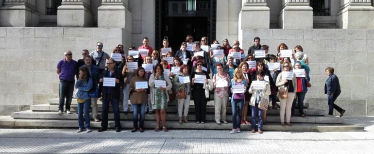 Protesta de los funcionarios de Justicia en A Coruña