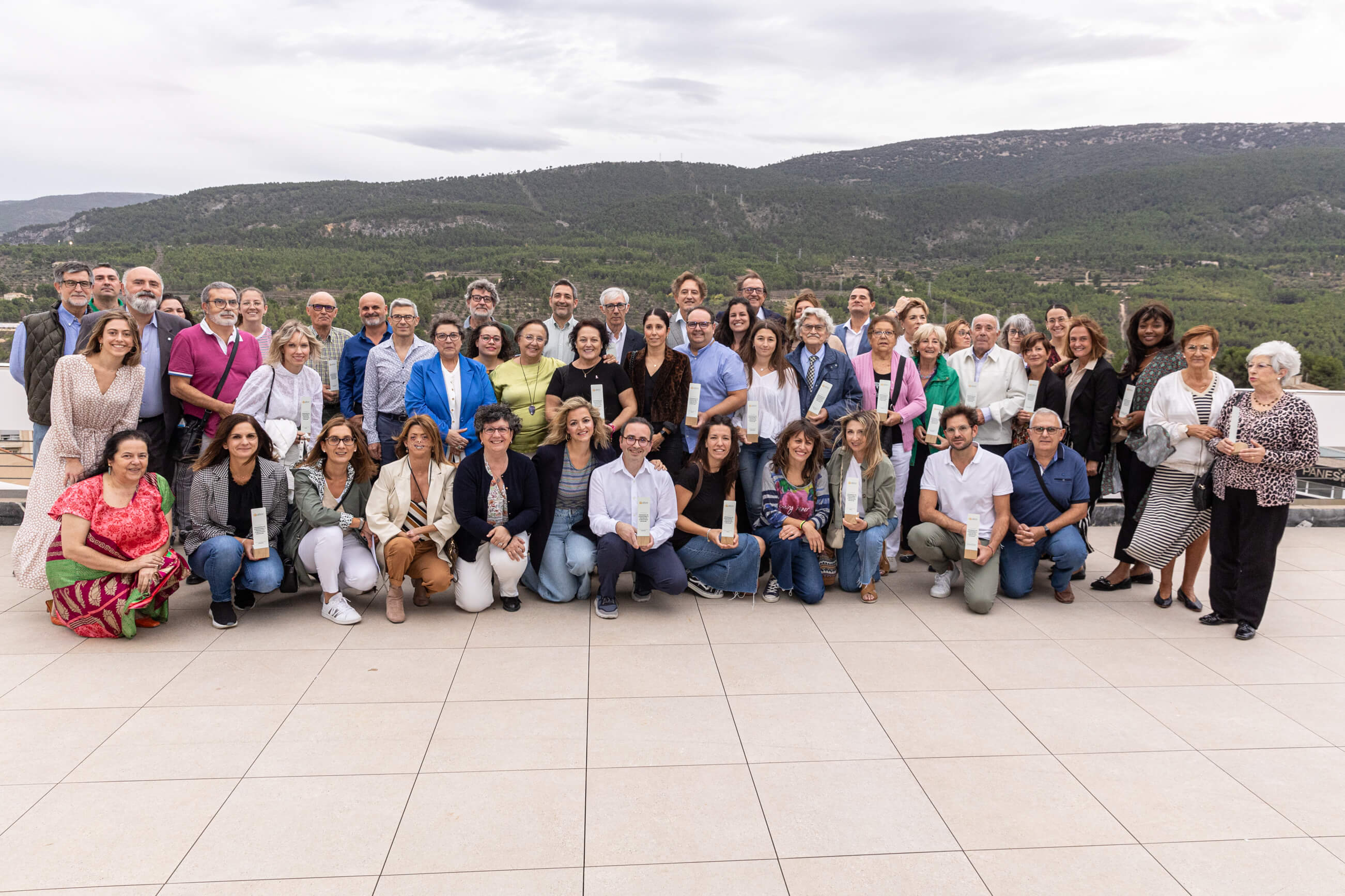 Foto de grupo en las ayudas de AITEX