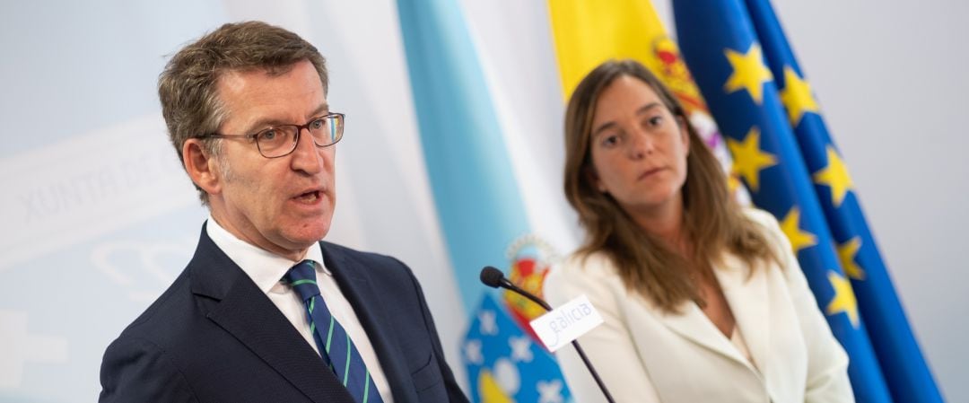 Alberto Núñez Feijóo e Inés Rey