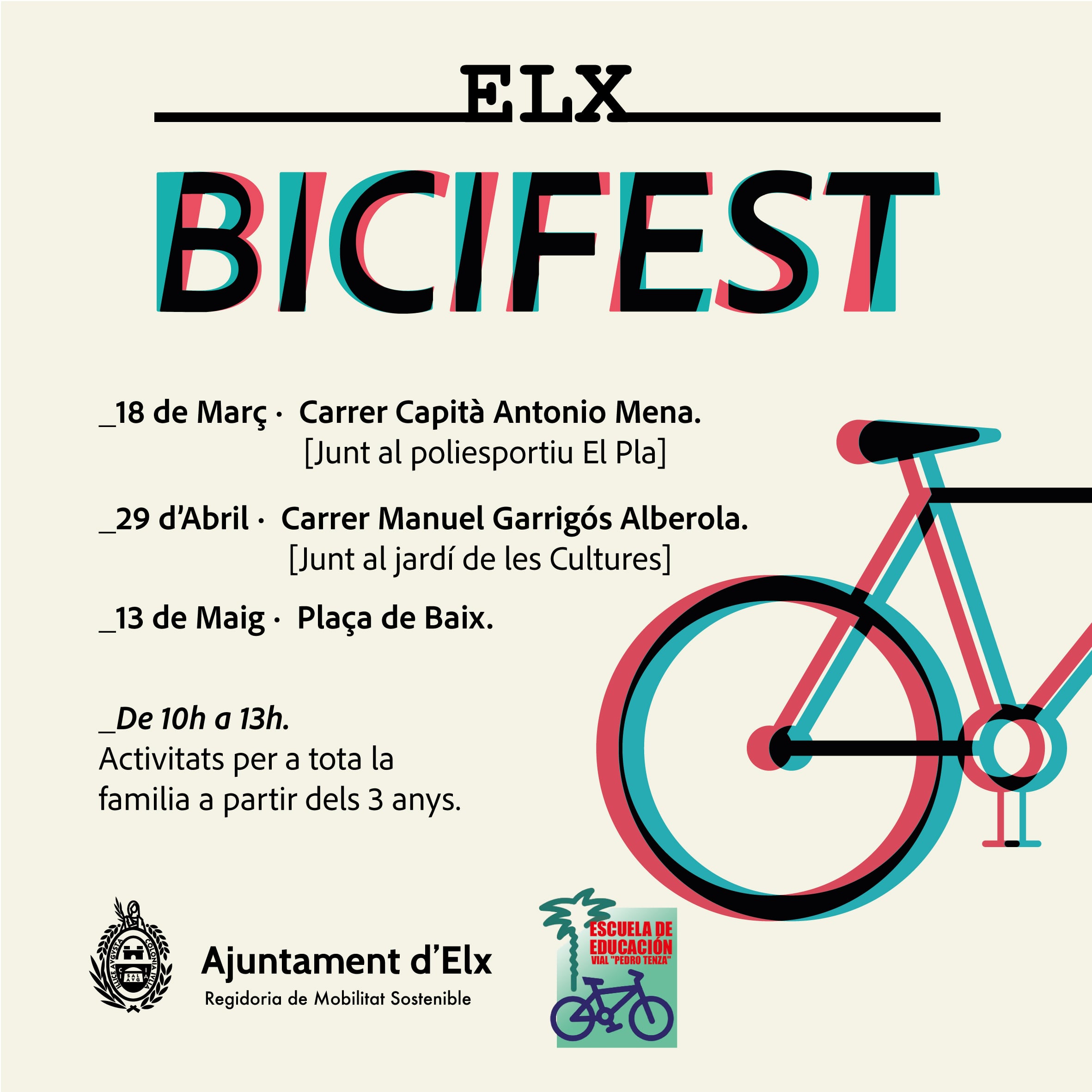 Cartel BiciFest Elche