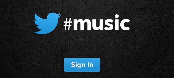 Logotipo de la nueva página de Twitter, Twitter Music.