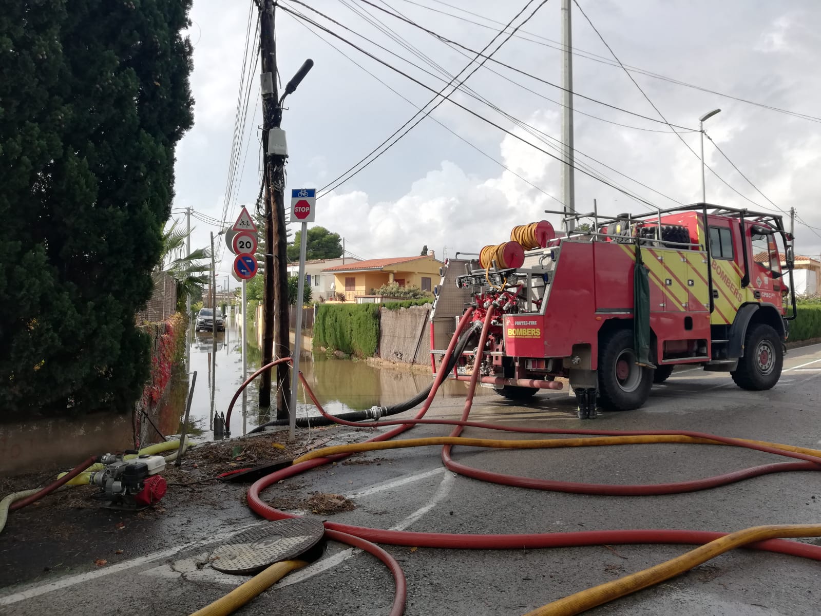 El Consorcio Provincial de Bomberos trabaja en Borriana