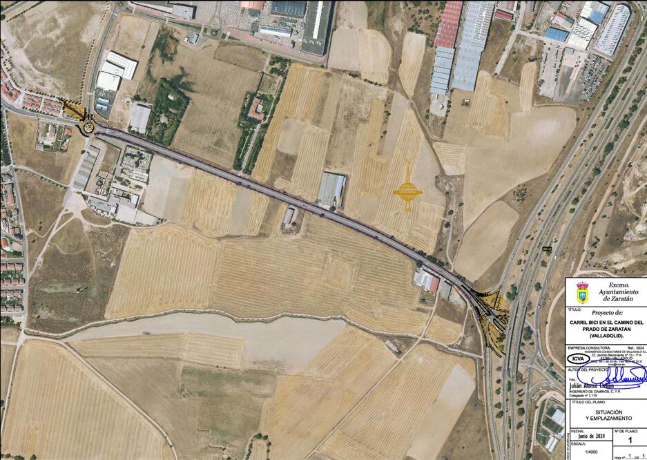 Nuevo carril bici para conectar con Zaratán