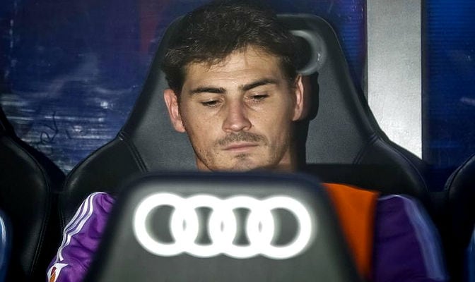 Casillas, en el banquillo del Santiago Bernabéu