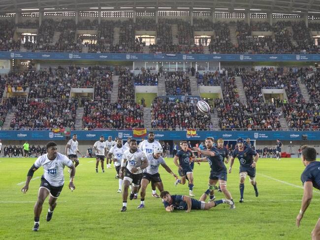 El encuentro entre España y Fiyi disputado en el estadio Ciudad de Málaga