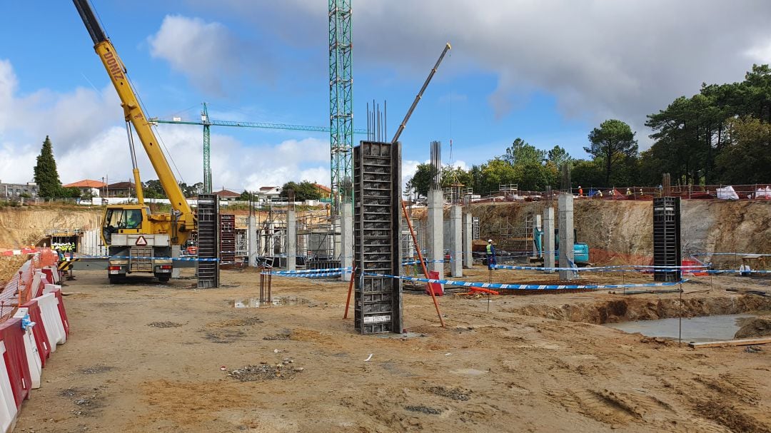 Obras de ampliación del nuevo Hospital Montecelo