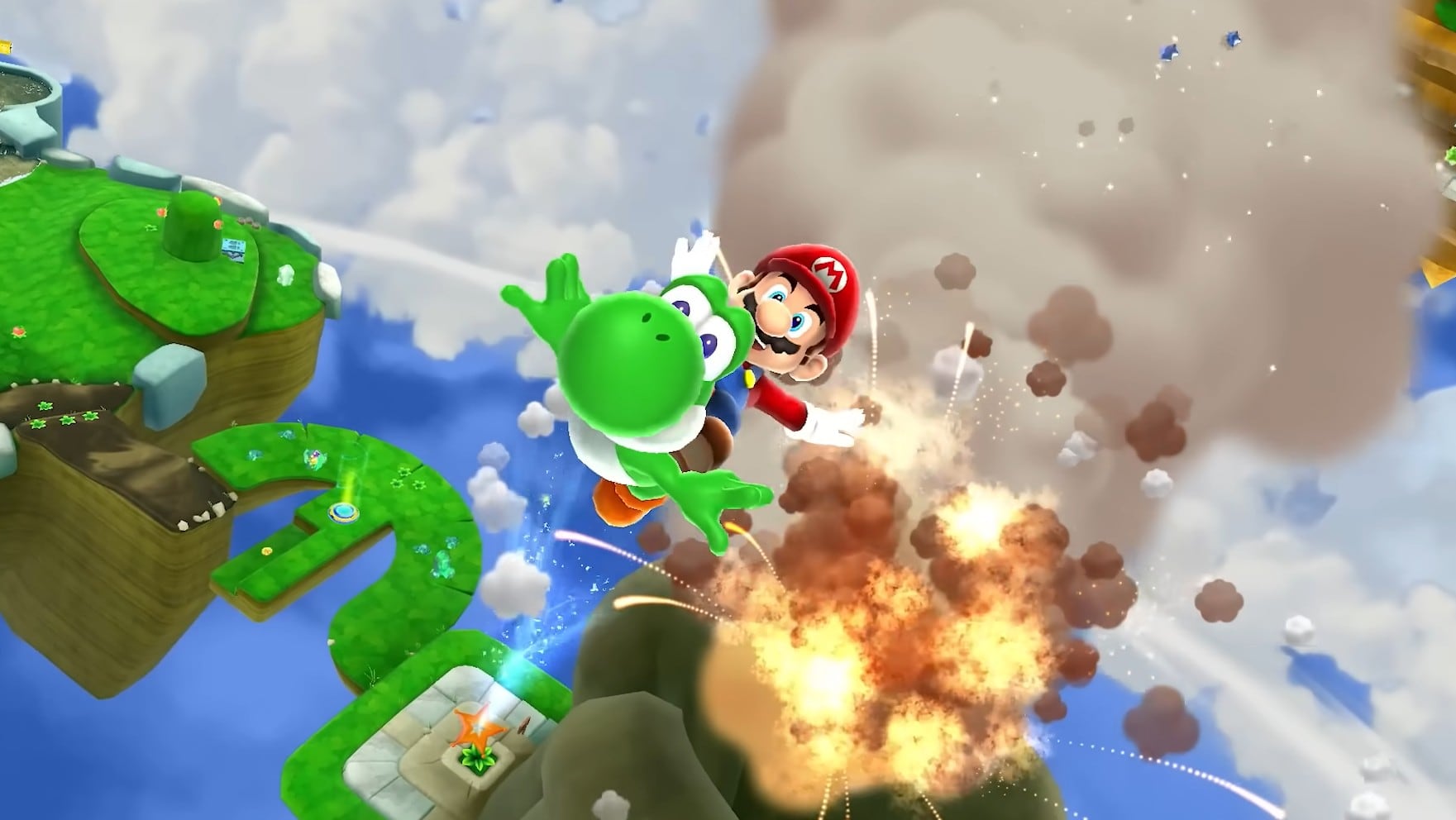 Yoshi será tu gran aliado en Super Mario Galaxy 2.