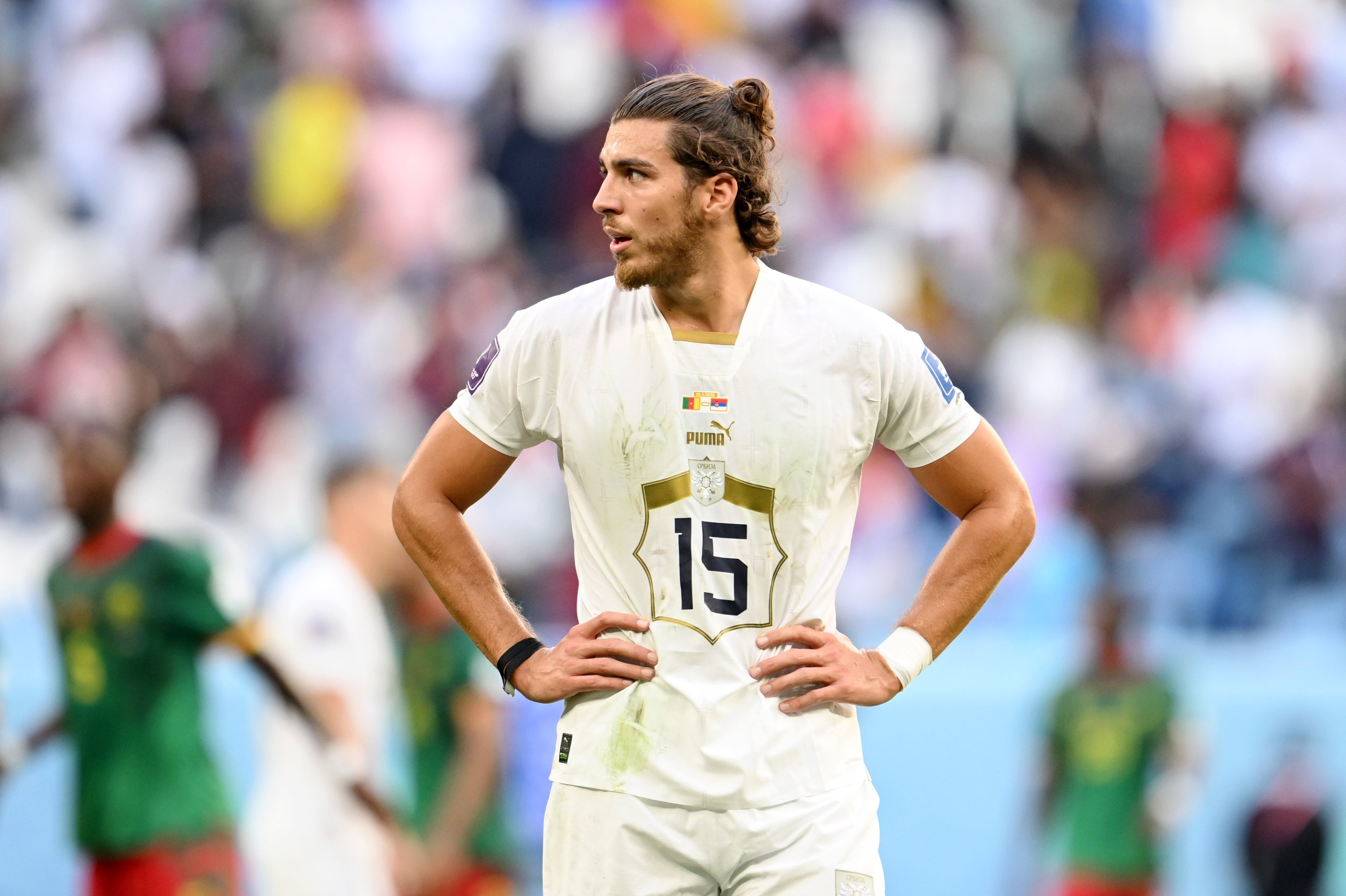 Babic en el estreno mundialista frente a Camerún.