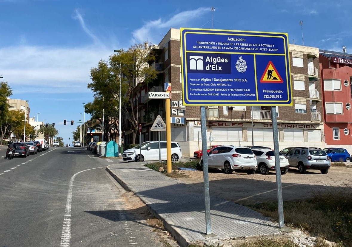 Obras alcantarillado Altet