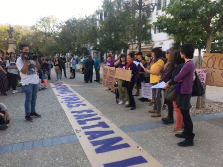 Un momento durante la concentración