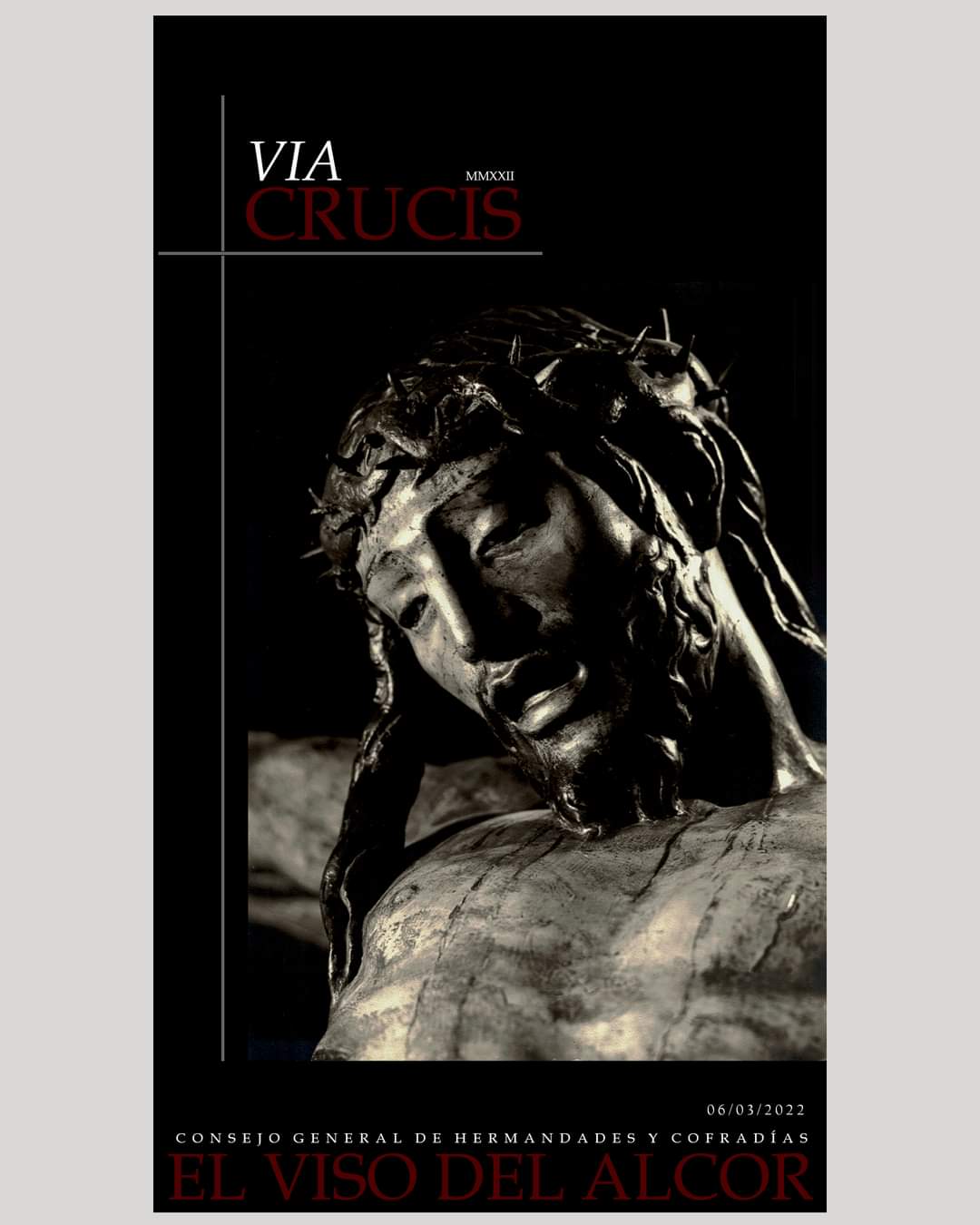 Cartel del vía crucis de las cofradías de El Viso