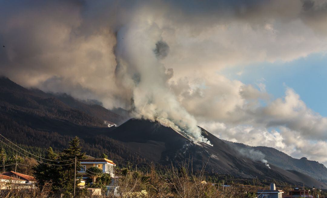 Volcán de Cumbre Vieja, a 19 de noviembre de 2021, en La Palma