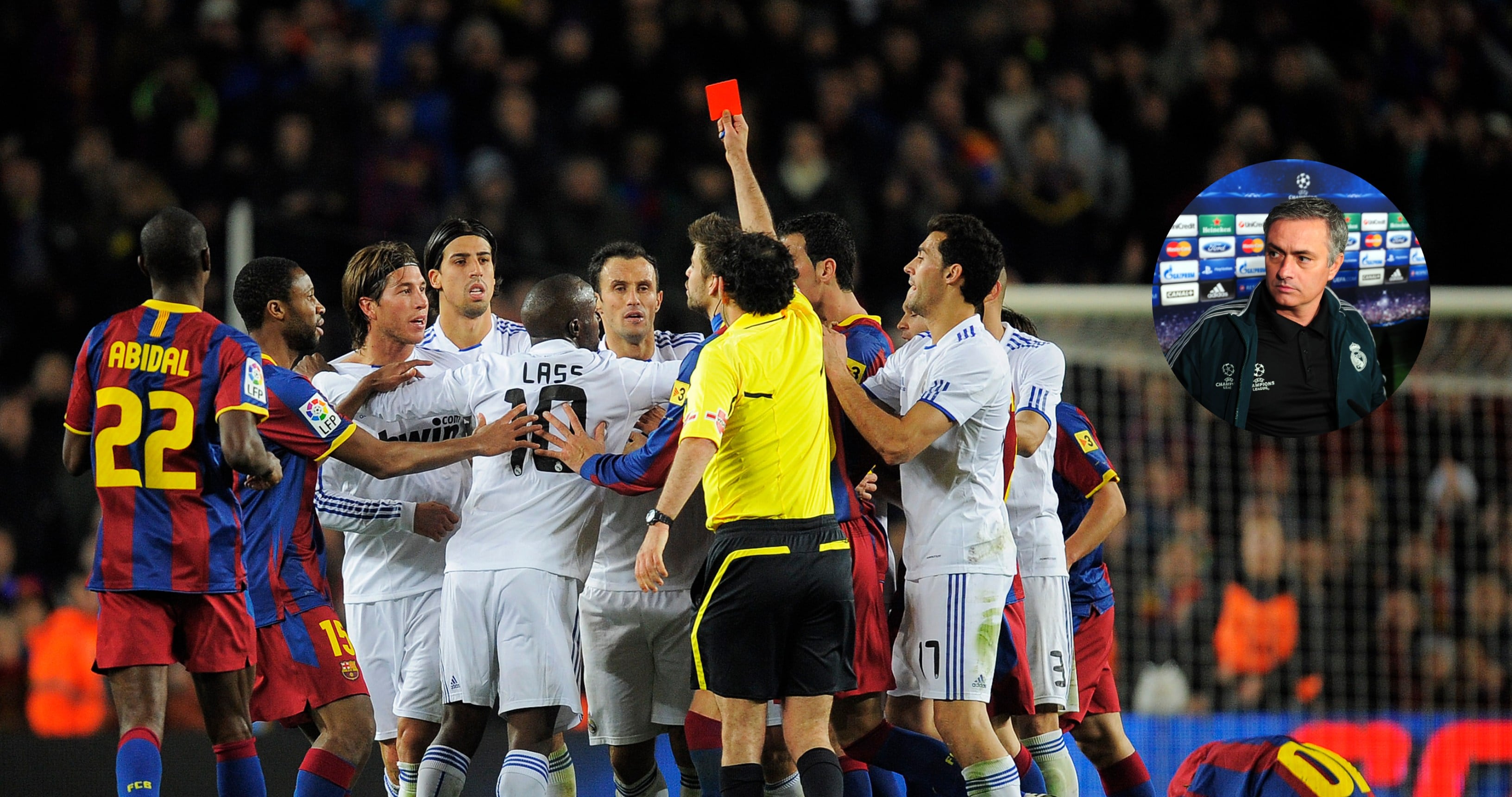 Iturralde González, durante el 5-0 del Barça al Real Madrid en El Clásico (Getty Images)