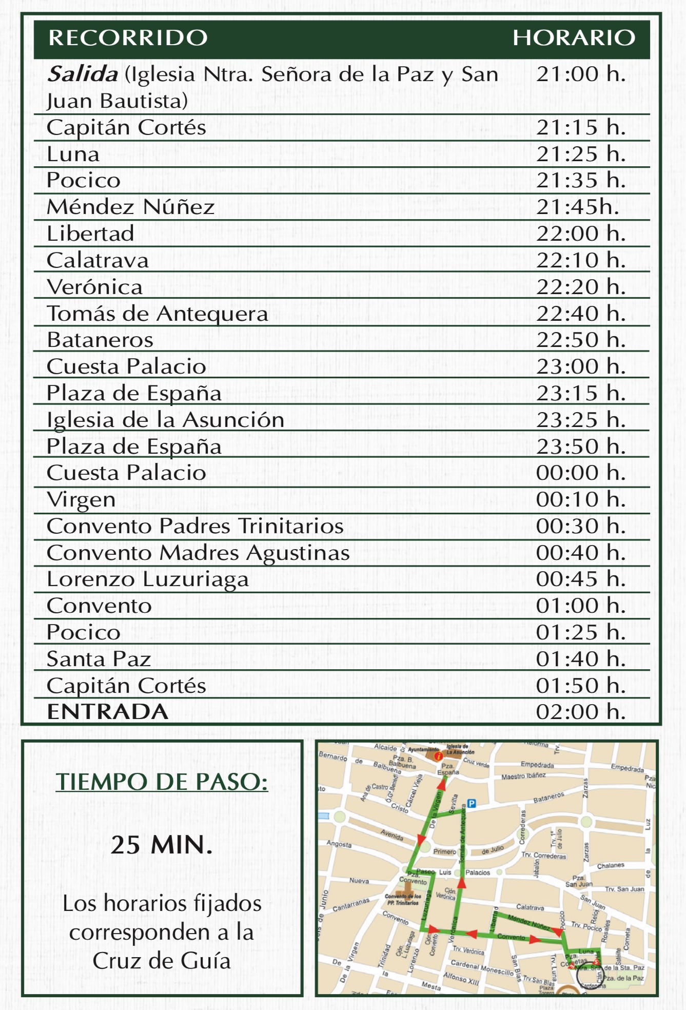 Itinerario y horarios de la procesión de Miércoles Santo de la Semana Santa en Valdepeñas (Ciudad Real)