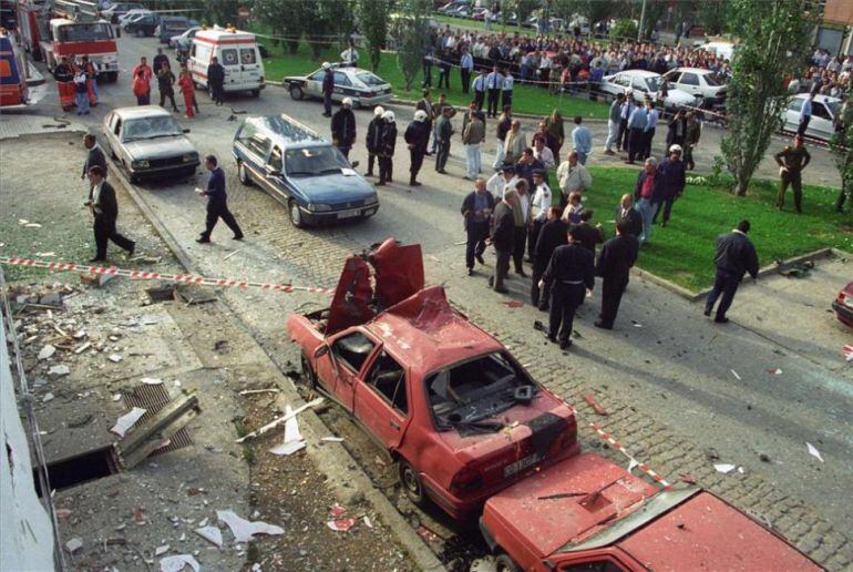 Escenario del atentado de Córdoba en Carlos III en el que murió el sargento Miguel Ángel Ayllón