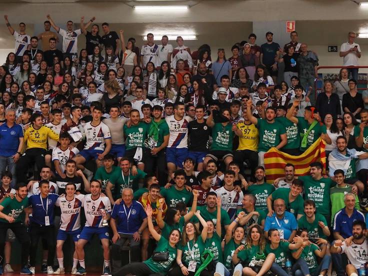 Imagen de la reciente celebración de la fase de ascenso a División de Honor Plata de balonmano