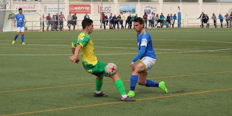 Un momento del partido.