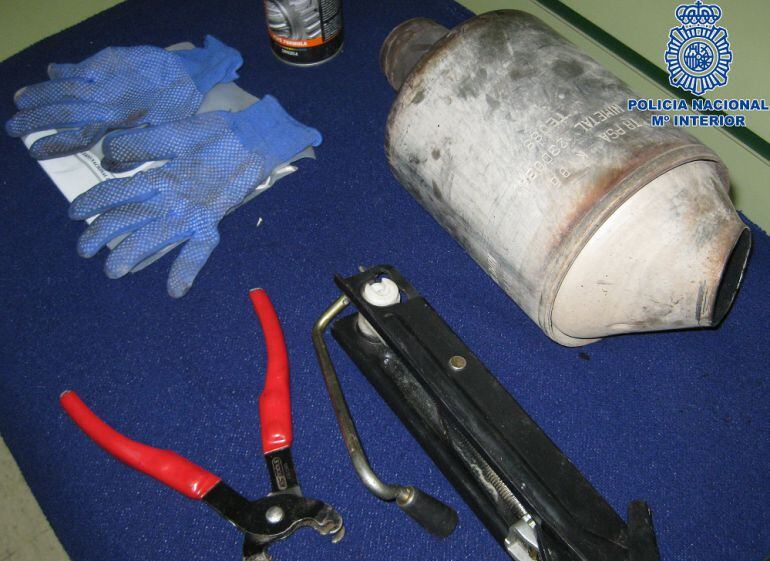 Objetos intervenidos por la Policía Nacional 