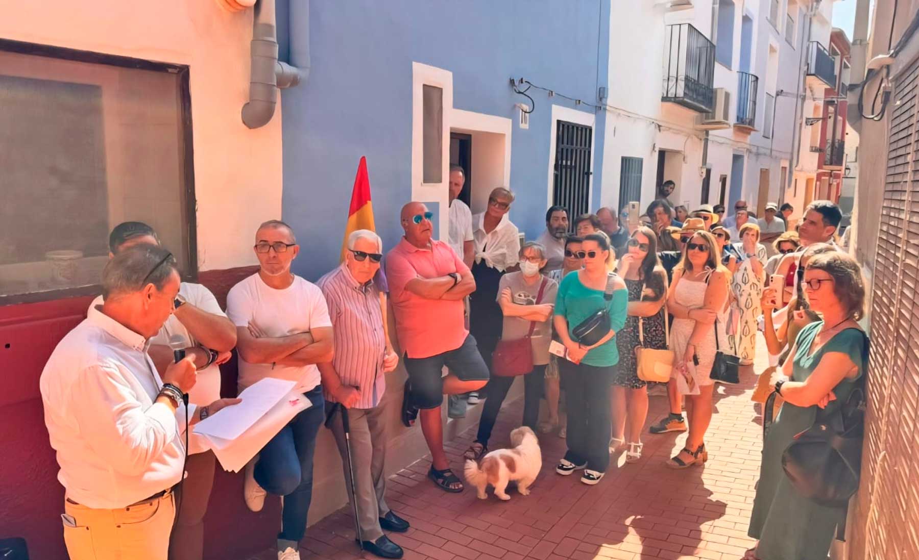 Un instant de l&#039;acte als carrers de Benilloba