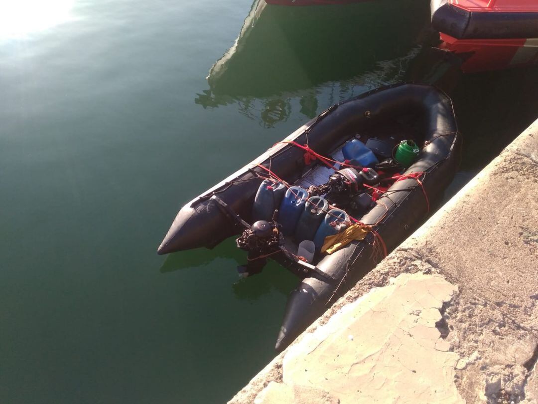 Foto de archivo de otra neumática llegada a Lanzarote.