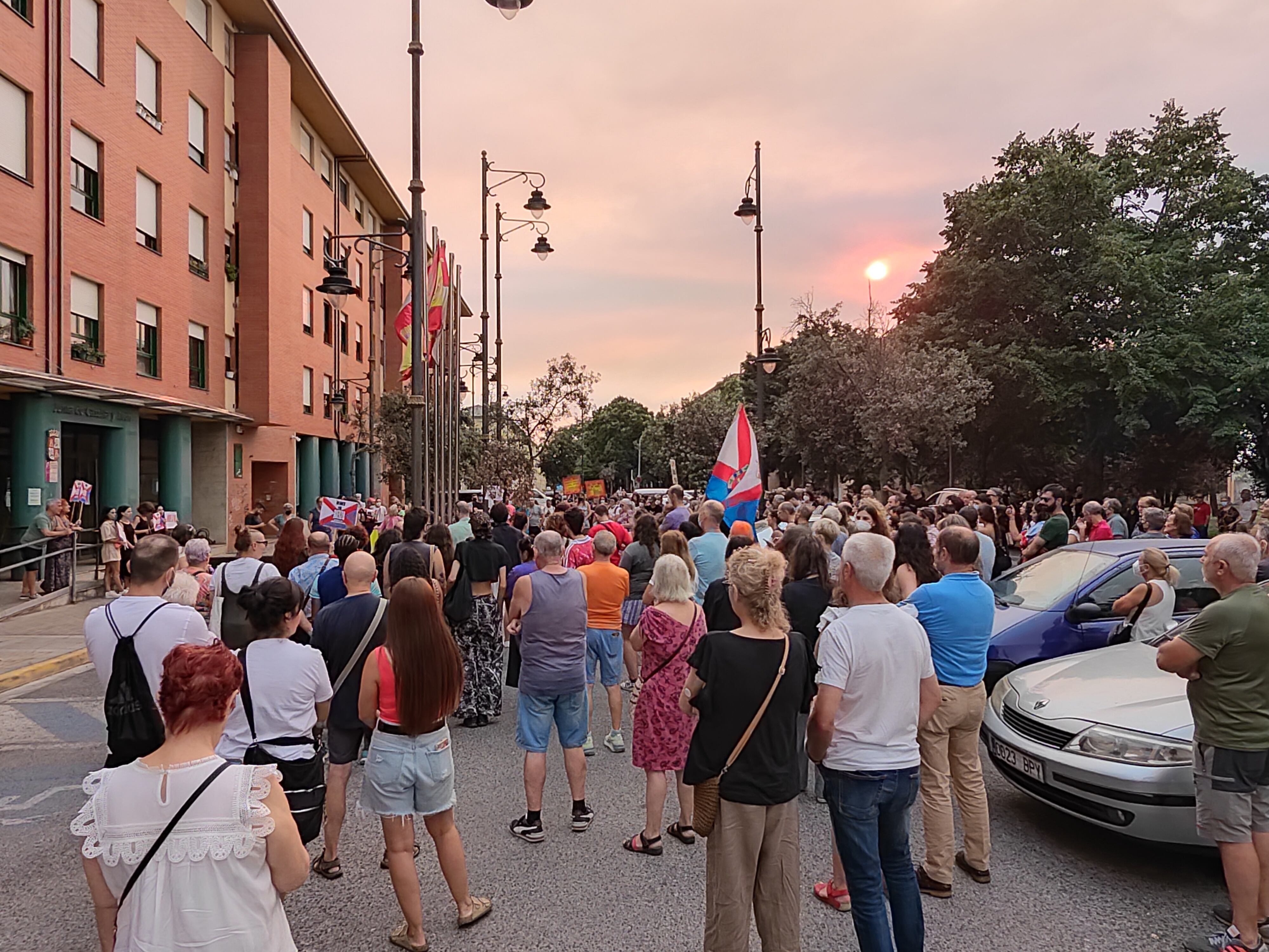 Imagen de la protesta en Ponferrada
