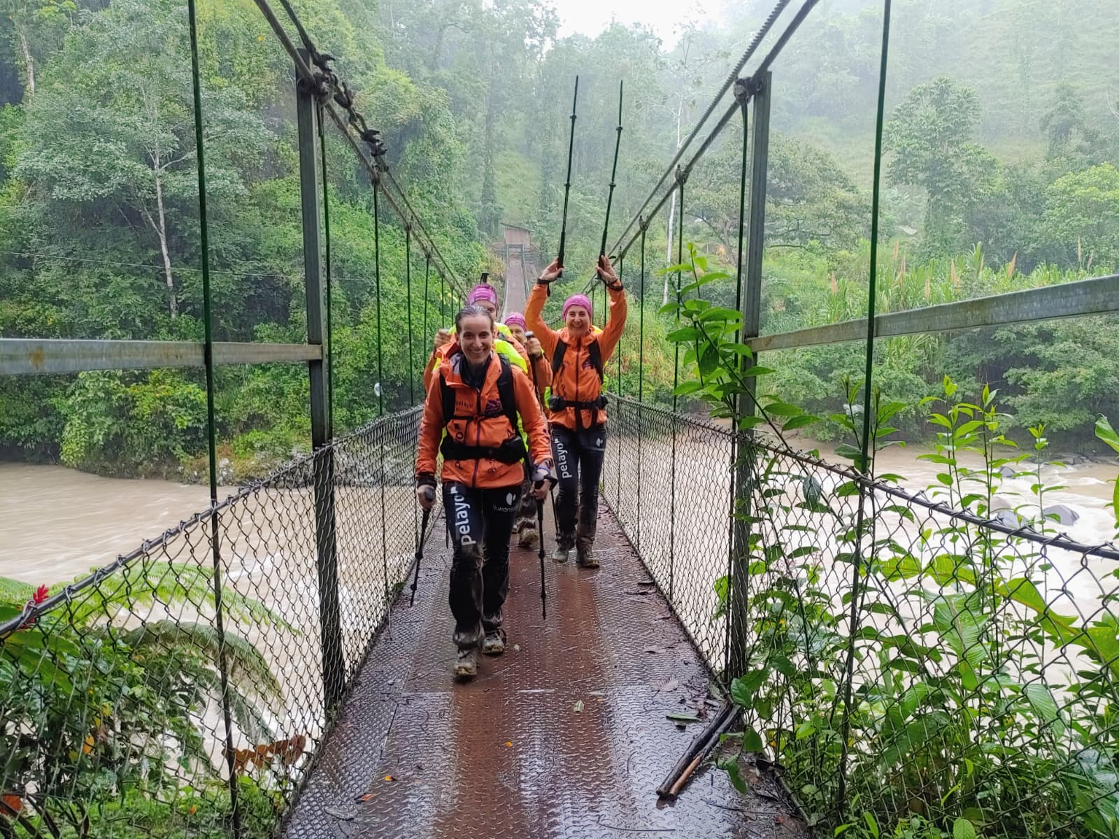 Las participantes del Reto Pelayo Vida, durante una de sus caminatas