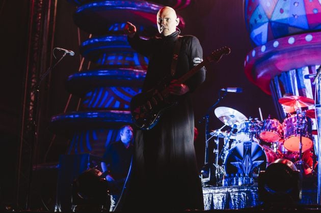 Billy Corgan, líder de The Smashing Pumpkins, durante su concierto en la la jornada   el Mad Cool Festival.