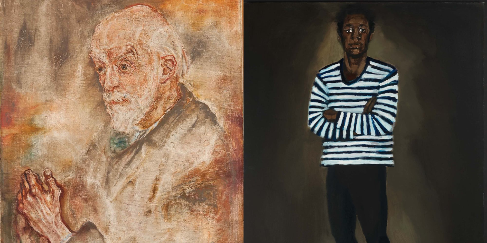 &#039;Vater-Hirsch&#039; de Oskar Kokoschka y &#039;8 de la tarde, domingo de diciembre&#039;, de Lilynette Yiadom Boakyea