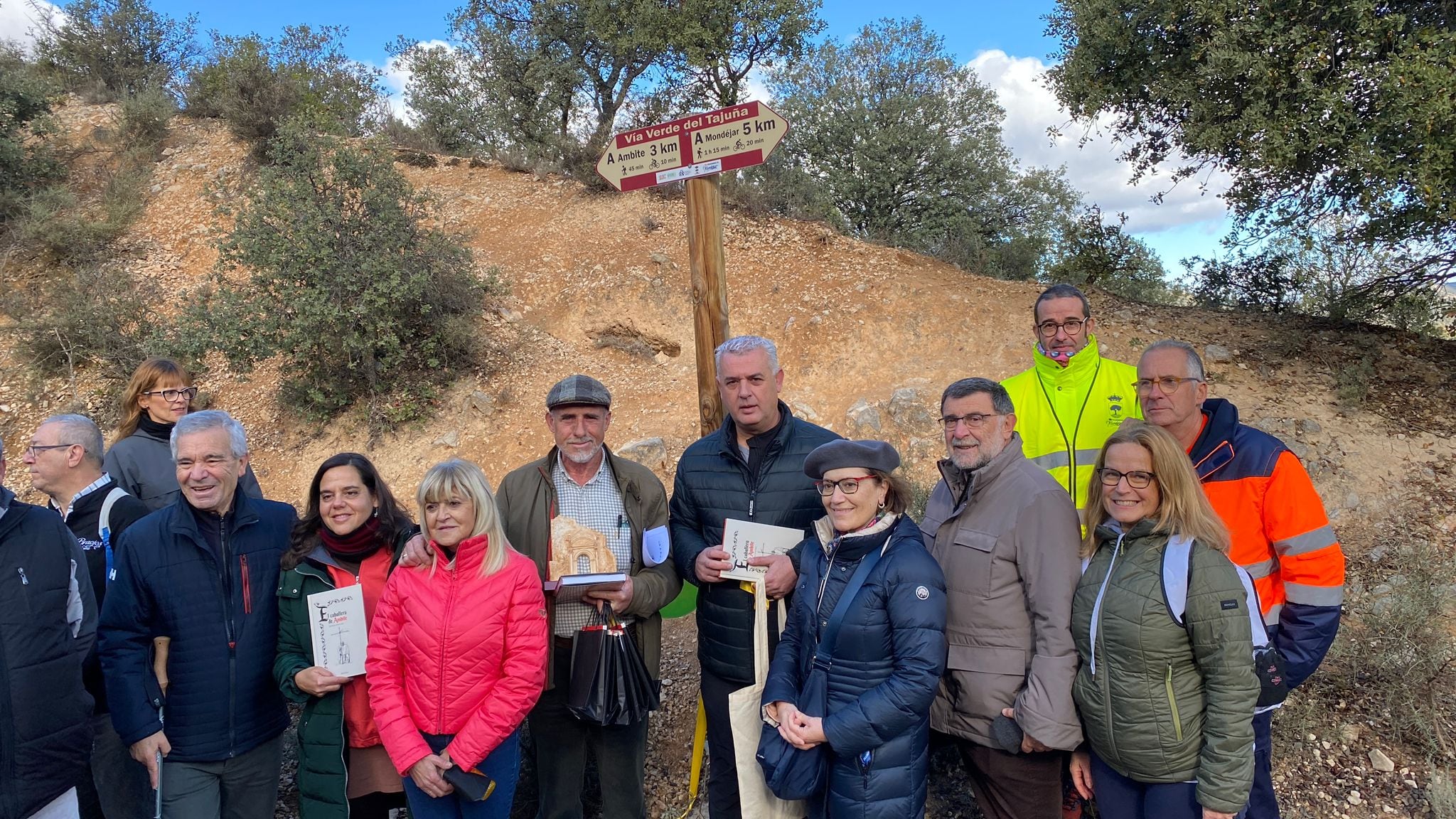 Inauguración vía verde/Foto Ayto. Mondéjar