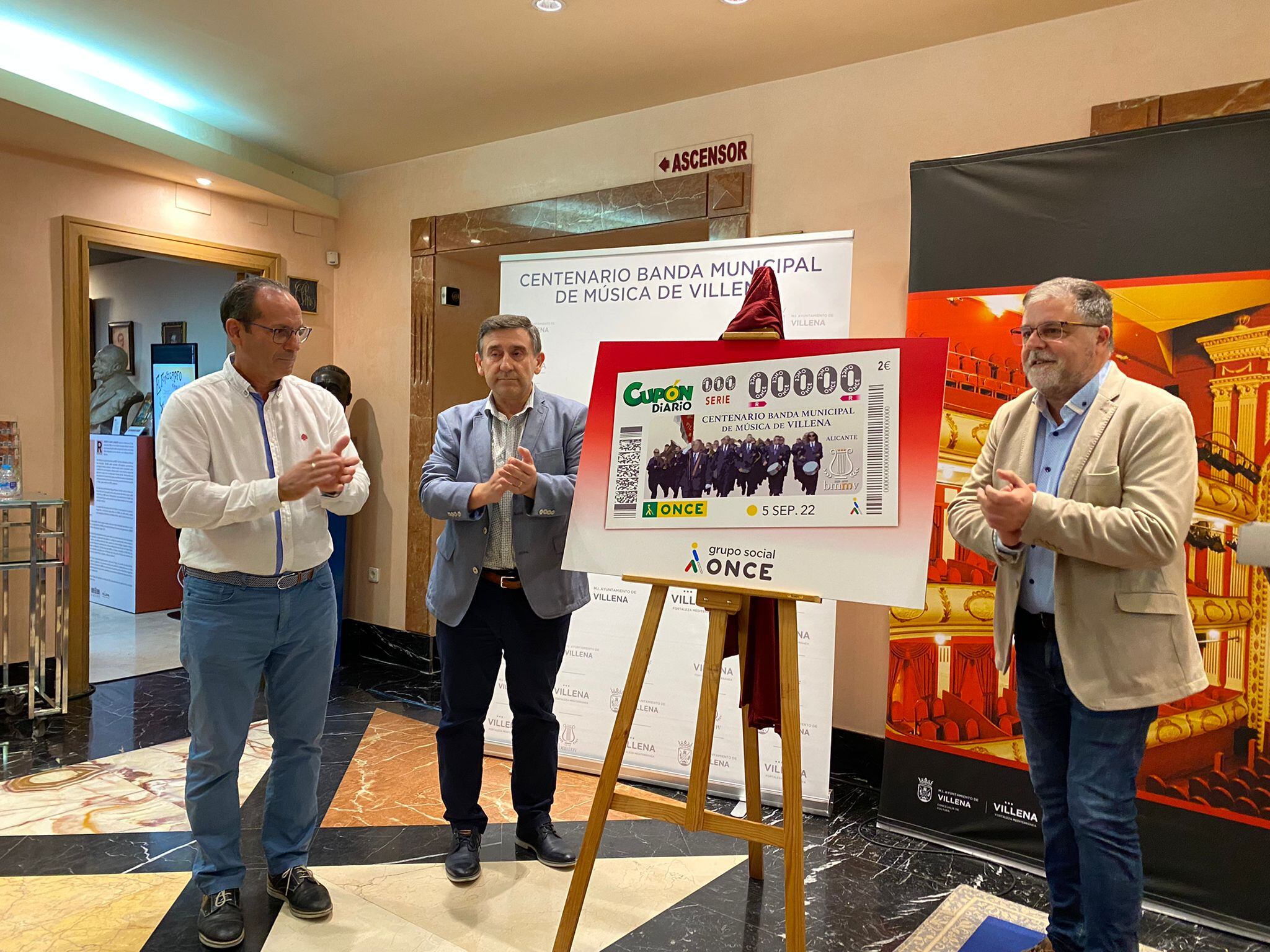 Presentación cupón Banda Municipal en el Teatro Chapí