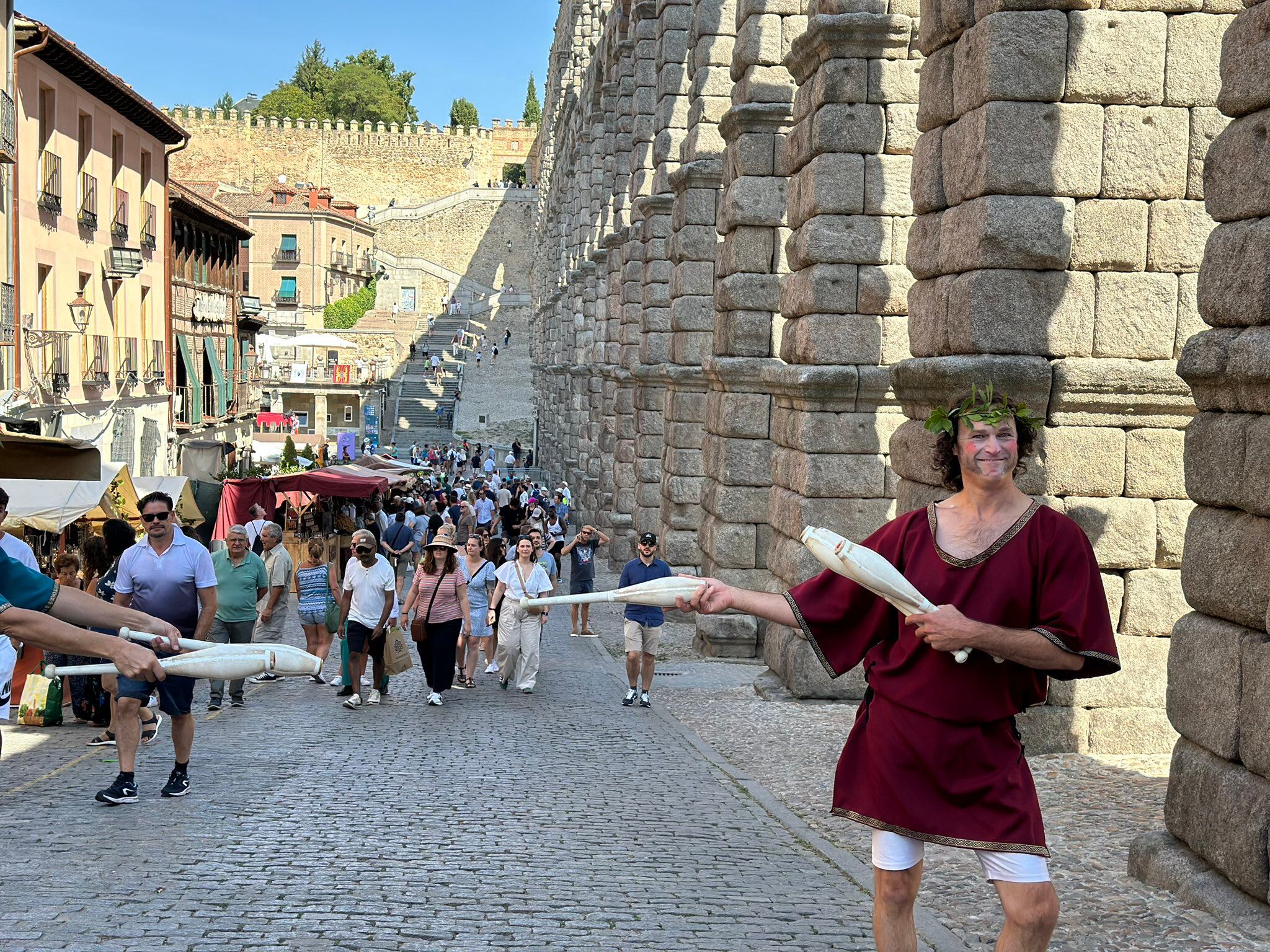 Más de un centenar de puestos en el primer Mercado Romano de Segovia