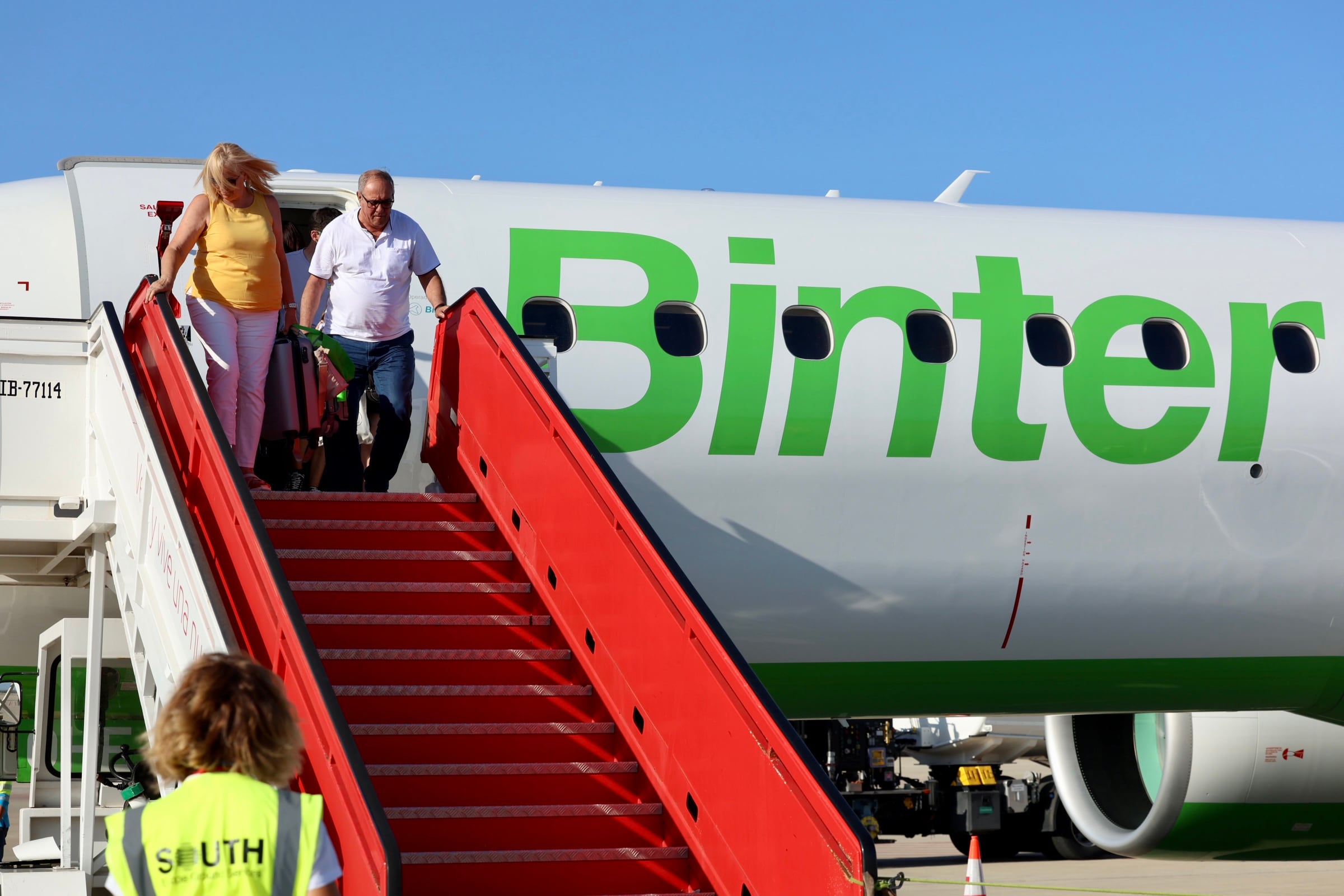 Llegada de viajeros al aeropuerto de Jerez