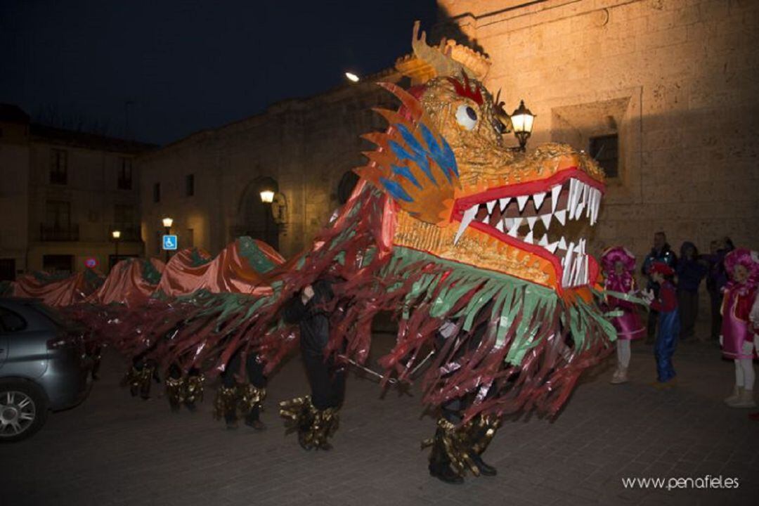 Momento del desfile de carnaval