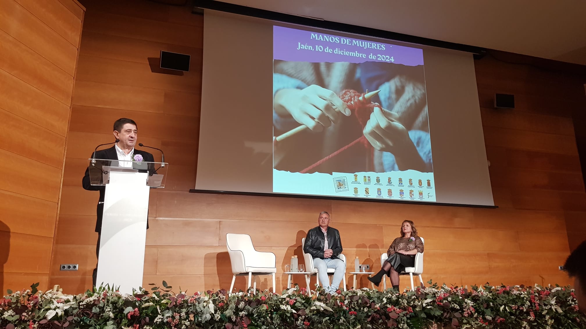 Intervención del presidente de la Diputación Provincial de Jaén, Francisco Reyes