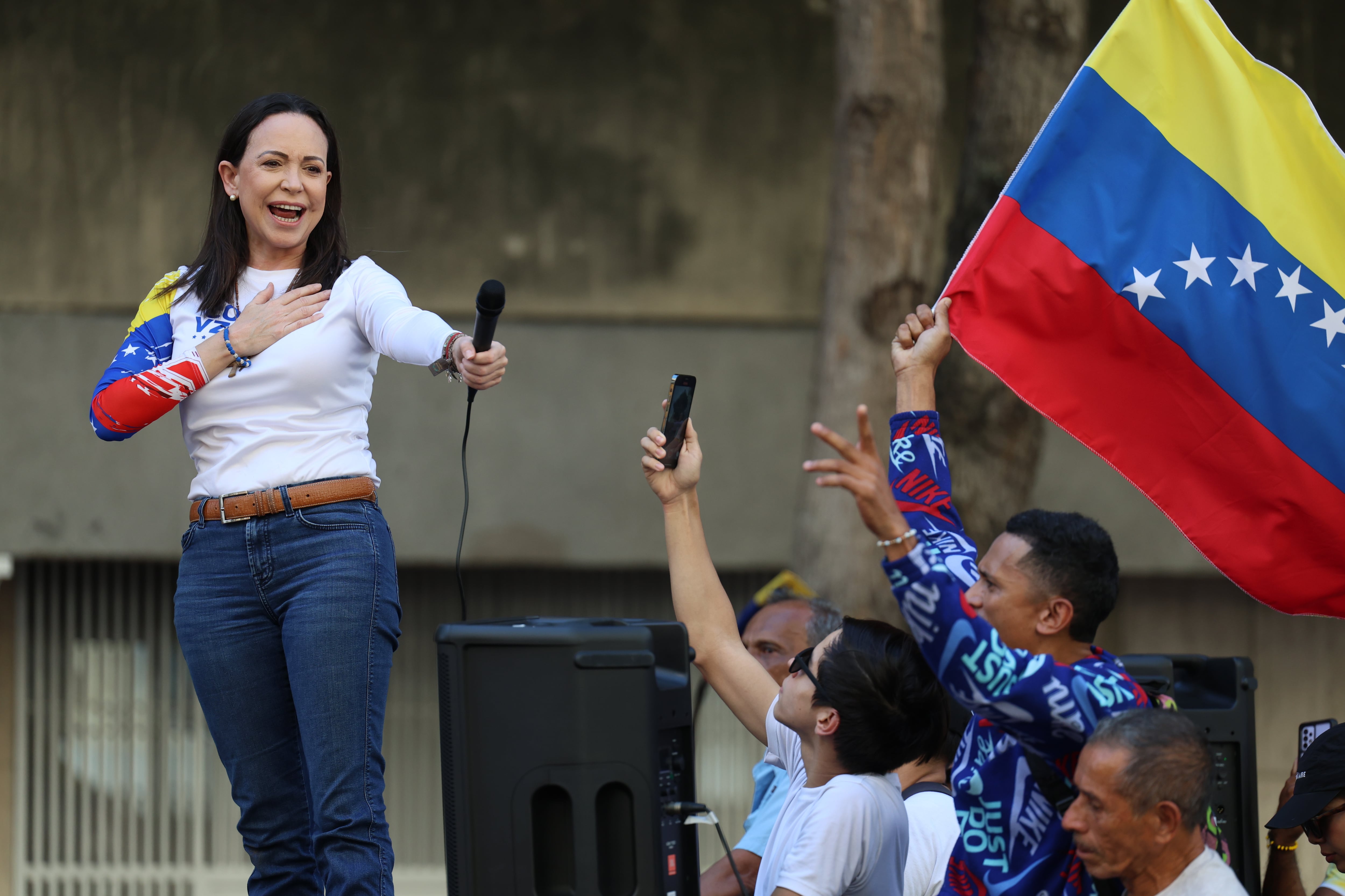 María Corina Machado asegura que para liberar a Venezuela hace falta la "fuerza"