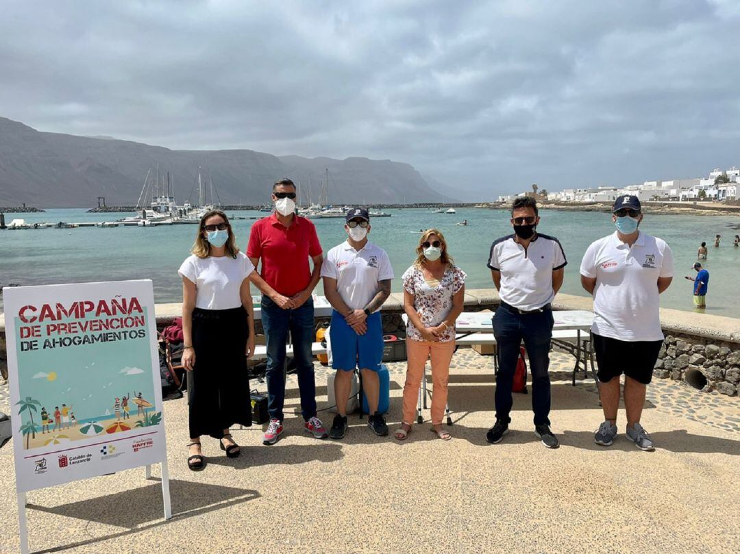 Presentación de la campaña en Caleta de Sebo.