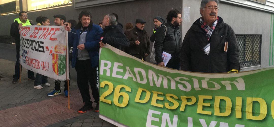 Una de las manifestaciones por la readmisión en LYMA