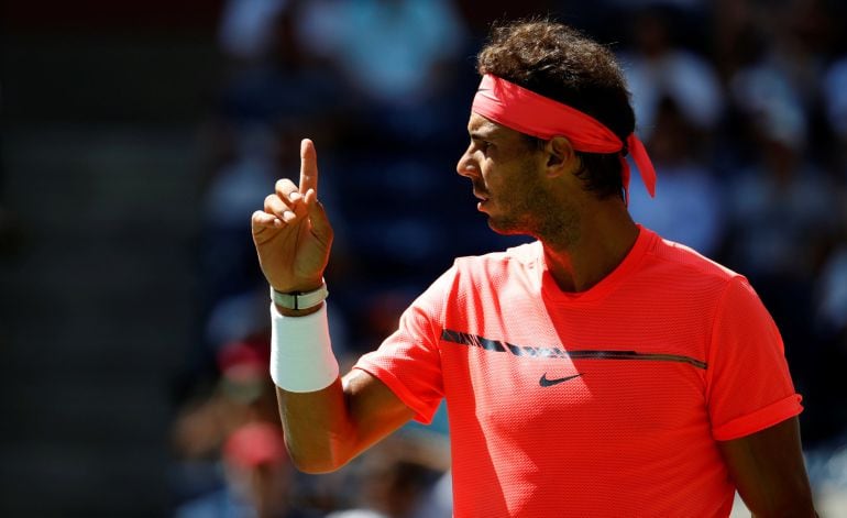 Nadal celebra su triunfo en el US Open 