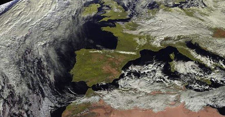 Imagen tomada por el satélite Meteosat para la Agencia Estatal de Meteorología (Aemet)