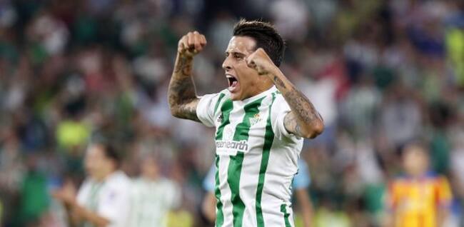 Tello celebra un gol. Imagen de archivo