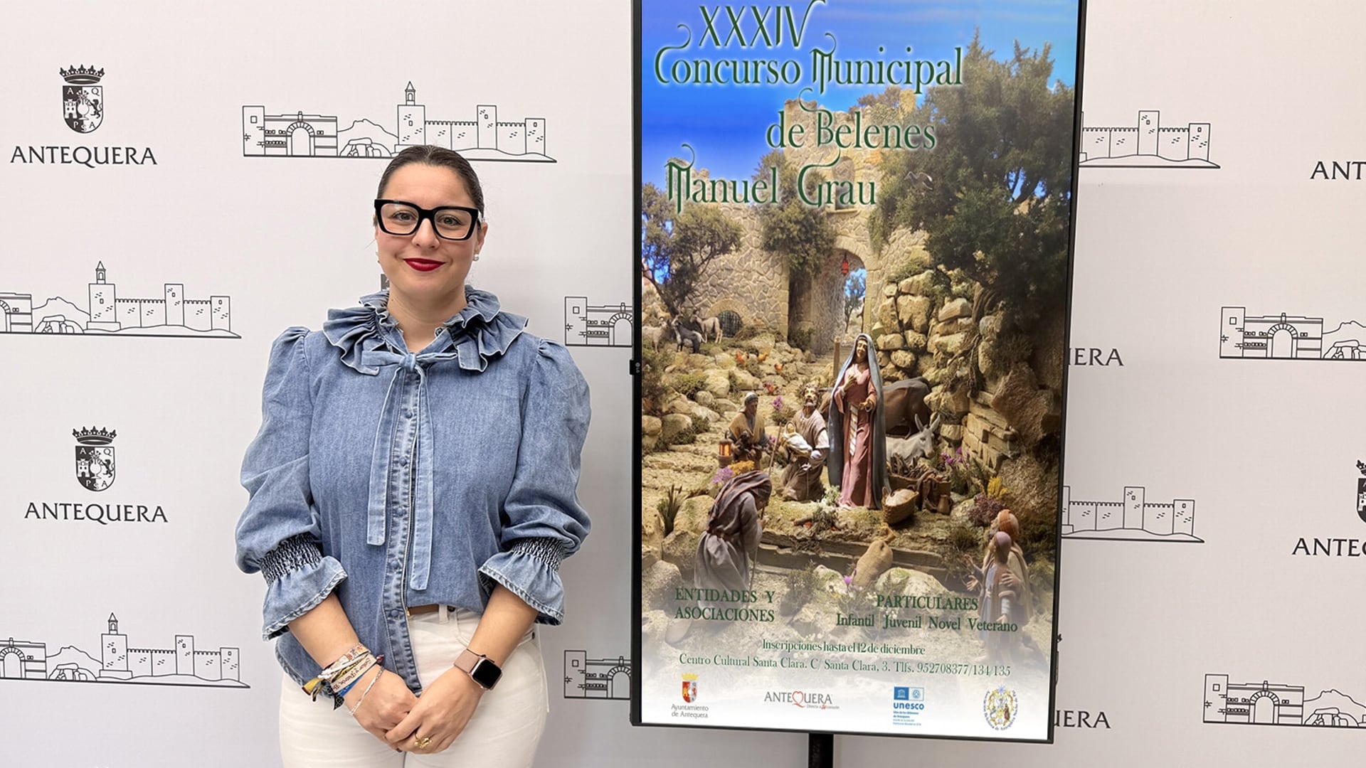 La concejala de Tradiciones, Elena Melero, presenta el XXXIV Concurso Municipal de Belenes “Manuel Grau”