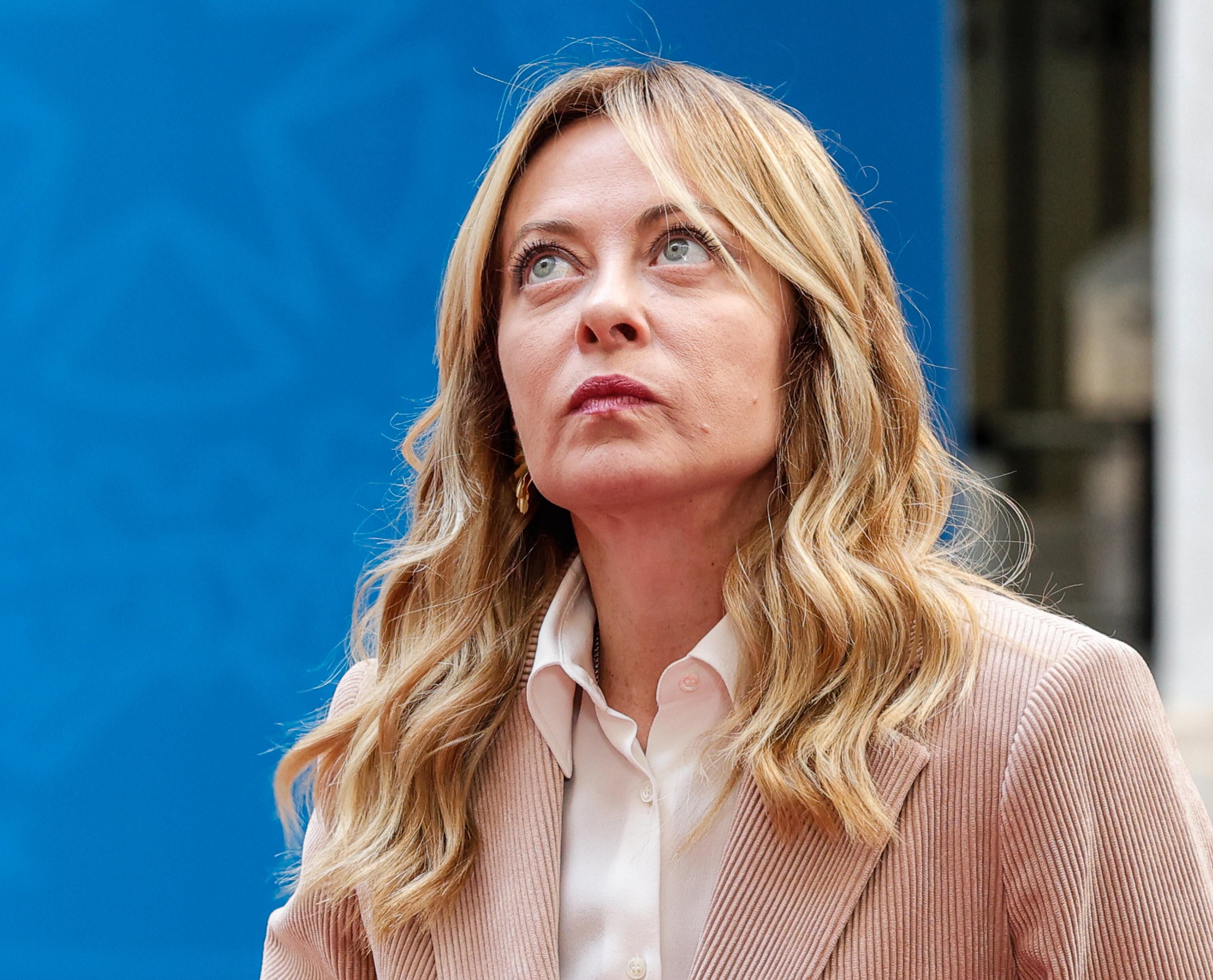 La primera ministra italiana, Giorgia Meloni. 