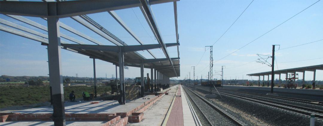 Obras para el nuevo trazado del AVE en Elche