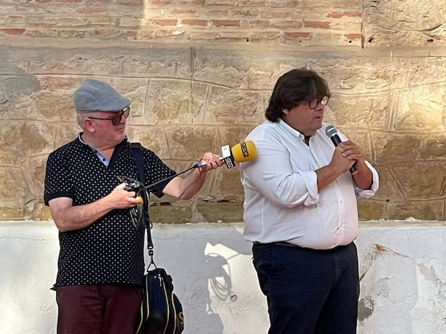 Momento de la intervención de Roberto Aguado