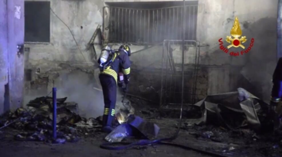 Incendio en un hospital próximo a Roma / Bomberos de Italia