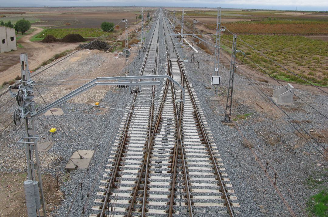 Imagen de archivo de la línea de tren entre Madrid y Jaén 